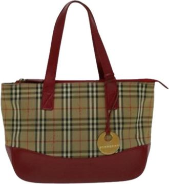 Burberry Pre-owned Tote Bags, female, Multicolor, Size: ONE SIZE Pre-owned Nova check handbag