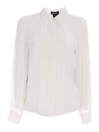 DKNY Plastron shirt in white