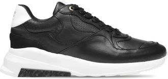 AH by Android Homme Zwarte Leren Lage Sneakers - Heren - Sneakers - Zwart - 41 EU - Leer - Schoenen