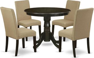 East West Furniture Dining Room Set Cappuccino, ANDR5-CAP-03