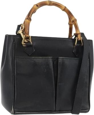 Gucci Pre-owned Handbags, female, Black, Size: ONE SIZE Pre-owned Vintage Hand Bag