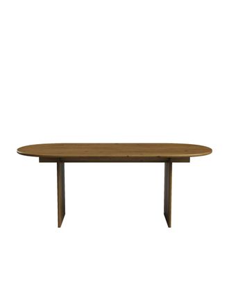 Hannun Mesa de comedor de madera de abeto en color marr&oacute;n 200 cm