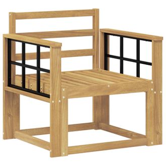 vidaXL Conjunto De Sof&aacute;s De Exterior Madera De Acacia S&oacute;lida Blanco Vidaxl