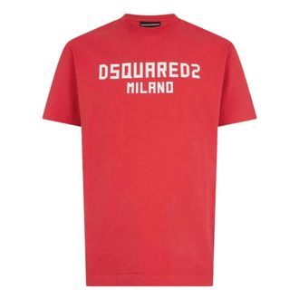 Dsquared2 T-Shirts, male, Red, Size: M Dsquared2 T-shirts and Polos Red