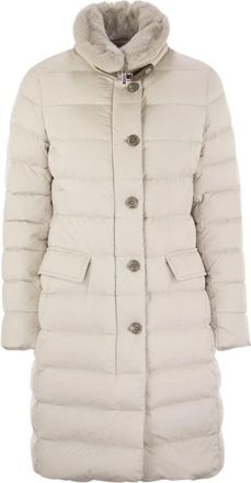 Moorer Vetiver-S3 Jacket - Dames - Dons jassen - Wit - S - Leer - Jassen