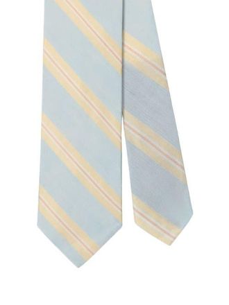 Robert Talbott Robert Silk Linen Stripe Best of Class Necktie in Light Blue at Nordstrom
