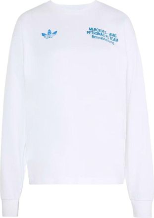 adidas x Mercedes AMG Petronas Formula 1 Team Blue Wonder T-Shirt Asia Sizing White KT5131