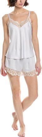 Flora Nikrooz 2Pc Charmeuse Lace Cami & Short Set