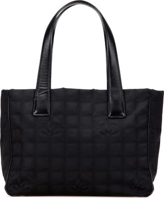 Chanel Pre-owned Womens New Travel Line Tote Bag - Black Textile - One Size
