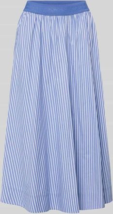 Milano Milano Italy Midirock mit elastischem Bund in Hellblau, Gr&ouml;&szlig;e 34