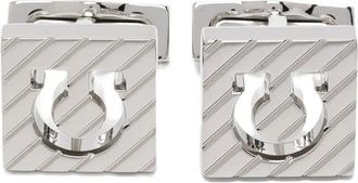 Ferragamo Palla Cufflinks - male - Ferragamo - Clips Bars - Gray - ONE SIZE - Accessories