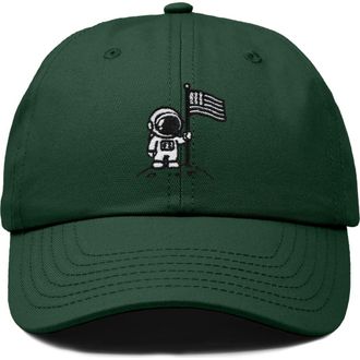 Dalix Moon Mission Dad Cap in Dark Green at Nordstrom