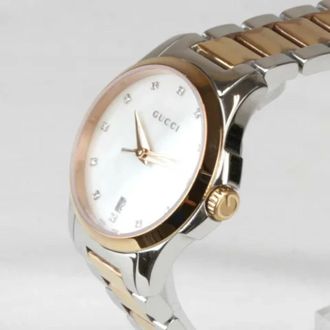 Gucci Pre-owned Watches, female, White, Size: ONE SIZE Pre-owned Stainless Steel Watch