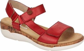 Remonte Womens Strap Sandals In Flamme/cayenne