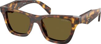 Prada PR C07SF Asian Fit 14L09Z Womens Sunglasses Tortoiseshell Size 52
