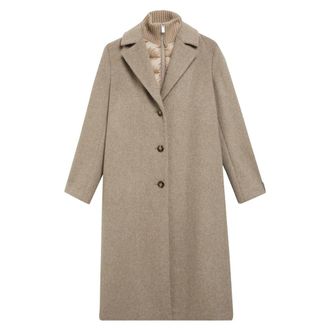 Comma Blazerjas - Dames - Mantel - Bruin - S - Wol - Jassen