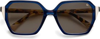 Etnia Barcelona Navas BLHV Womens Sunglasses Blue Size 54