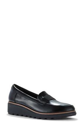 Clarks Sharon Pace Loafer in Black Leather at Nordstrom Rack, Size 7.5
