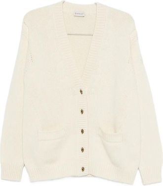 Moncler V-neck cardigan - Neutrals