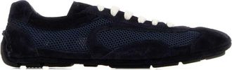 Prada Midnight Blue Lace Up Sneakers