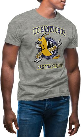 Generic UC Cruz Pulp Banana Slugs Mens Grey T-Shirt Size L
