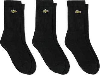 Lacoste 3-Pack Sokken - unisex - Sokken - Zwart - L - Katoen - Ondergoed