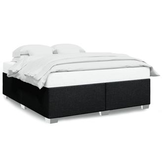 Berkfield Home Bed Frame without Mattress Black&not;Super King Fabric in Black | Size: Super King