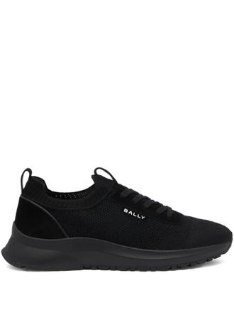 Bally Outline slip-on sneakers - men - Acrylic/Wool/Calf Leather/Fabric/Suede/Rubber/Fabric - 42 - Black
