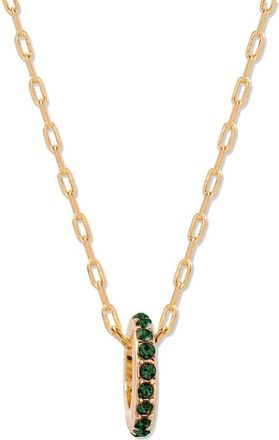 Brook & York Gabby Birthstone Necklace in Gold/may at Nordstrom