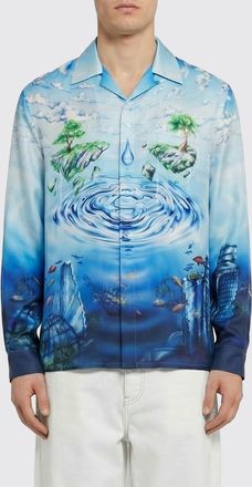 Casablanca Camicia Casablanca in seta con stampa monogram