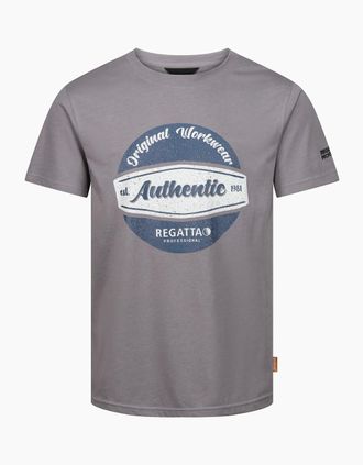 Regatta Mens Regatta Professional Mens Cotton T-Shirt - Grey - Size: 46