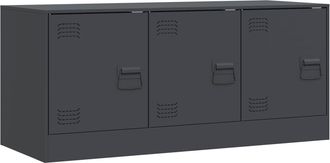 vidaXL Vidaxl - Mueble Para Tv De Acero Gris Antracita 99x39x44 Cm