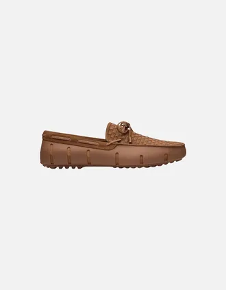 Swims Mens Brown Woven Driver Loafer - Size: 9