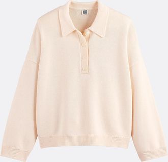 La Redoute Collections Trui met polokraag, mix van wol en katoen