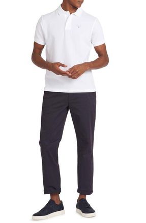 Barbour Solid Piqu&eacute; Sports Polo in White at Nordstrom, Size Small