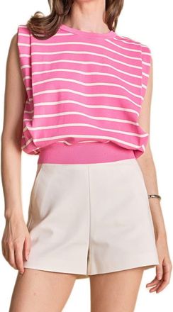 endless rose Stripe Sleeveless Knit Top in Pink at Nordstrom Rack, Size X-Small