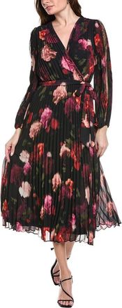 Joseph Ribkoff Floral Wrap Midi Dress