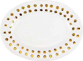 Vietri Medici Gold Medium Oval Platter