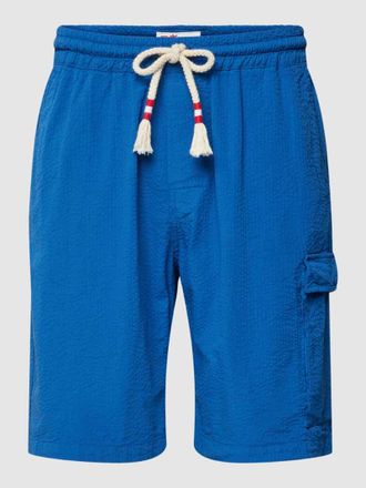 MC2 Saint Barth Bermudas mit Streifenmuster Modell MARSEILLE in Marine, Gr&ouml;&szlig;e L