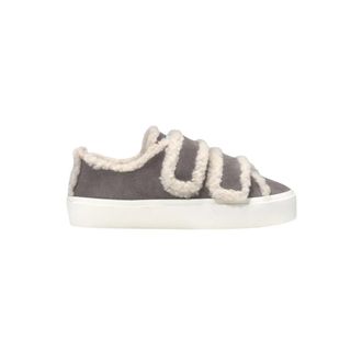 INUIKII Schoenen, Dames, Grijs, 38 EU, Shearling Low Velcro Grijze Urban Laarzen