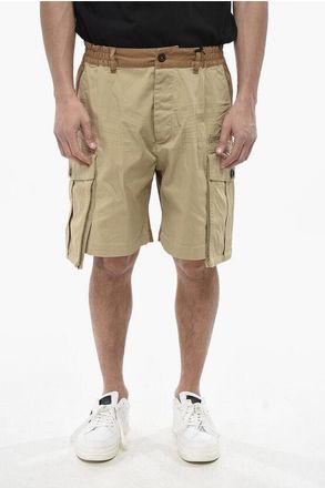 Dsquared2 Two-Tone Cargo Shorts with Logo size 42