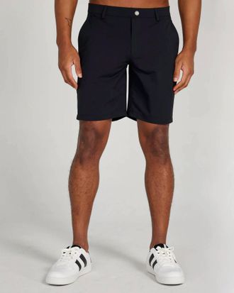 Redvanly Mens Hanover 9 Golf Pull On Short In Tuxedo
