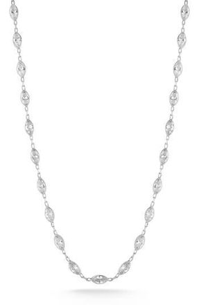 Sphera Milano Marquise Cut Cubic Zirconia Choker Necklace in Silver at Nordstrom Rack