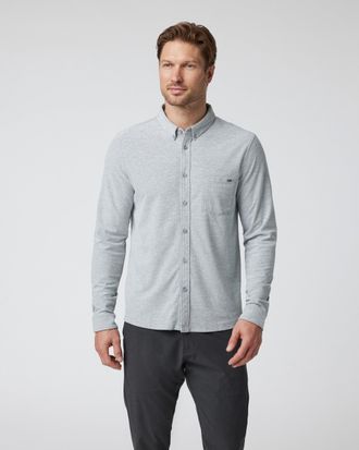 Vuori Clothing Long Sleeve Ace Button-Down | Light Grey | Medium