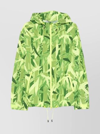 Kenzo printed hooded blazer drawstring elements