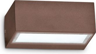 Ideal Lux Applique Moderna Twin Alluminio Coffee 1 Luce G9 3W 3000K Luce Calda