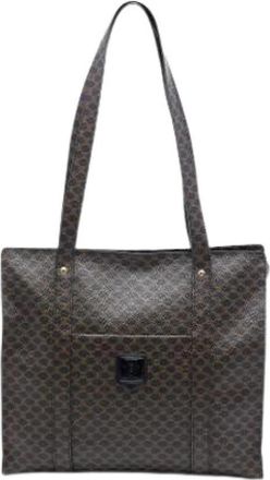 Celine Pre-owned Vintage Tote - Dames - Vintage Shopper - Bruin - ONE Size - Vintage