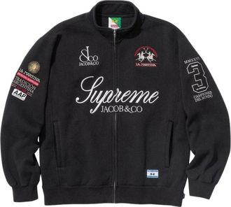 SUPREME x La Martina SS26 Zip Up Sweatshirt Black SUP-SS26-318-BLK