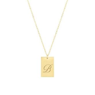 Set & Stones Stella Initial Necklace in Gold /B at Nordstrom