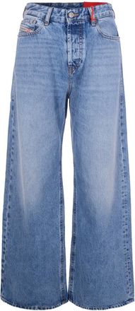 Diesel Light Blue Relaxed Low Rise Jeans
